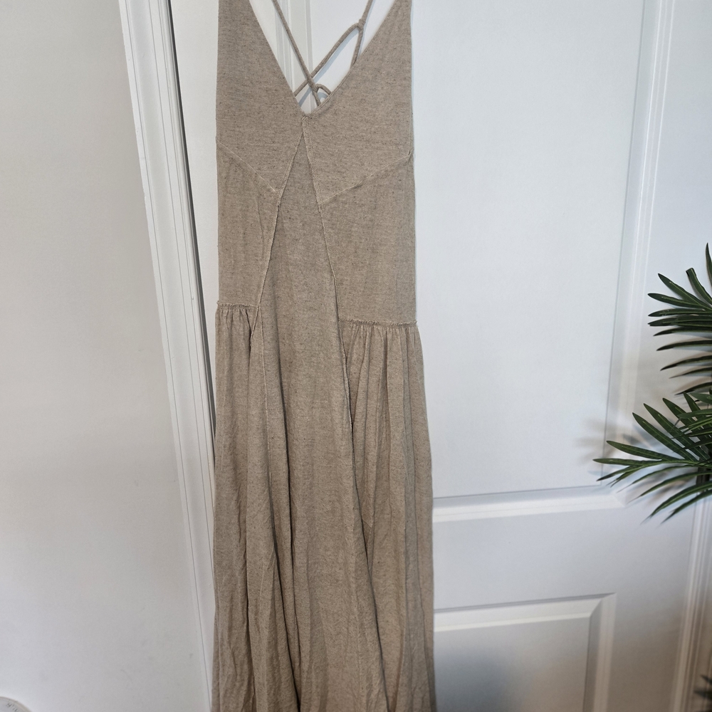 Free People Taupe Maxi Dress